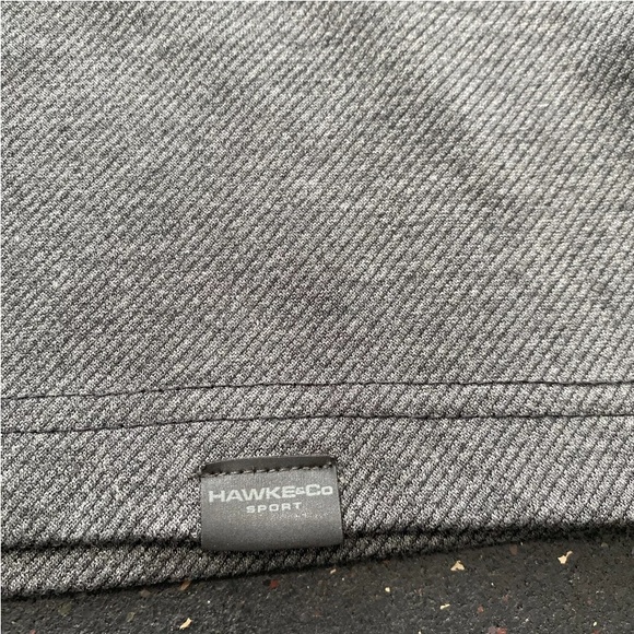 Hawke & Co Shirts Men's Large Grey 1/4 Zip Long Sleeve Pullover Golf Jacket - Picture 5 of 9